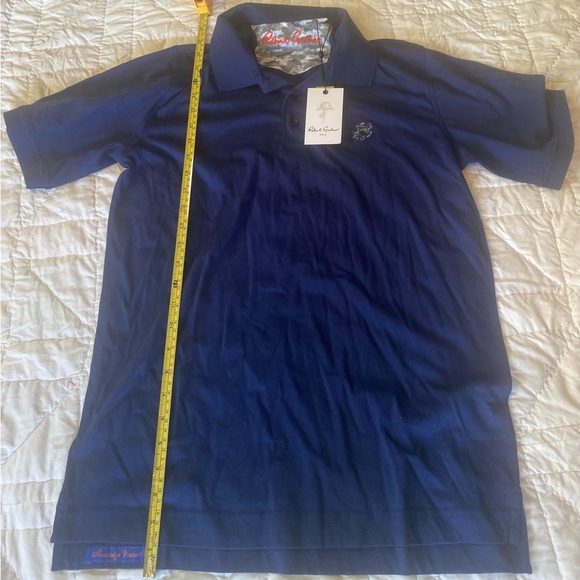 NWT Robert Graham Polo Golf Shirt Mens Size Small Navy Blue - Picture 2 of 6